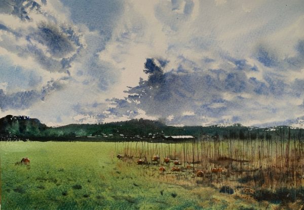 From the edge of the pumpkin patch, Poynings, Sussex | SOLD