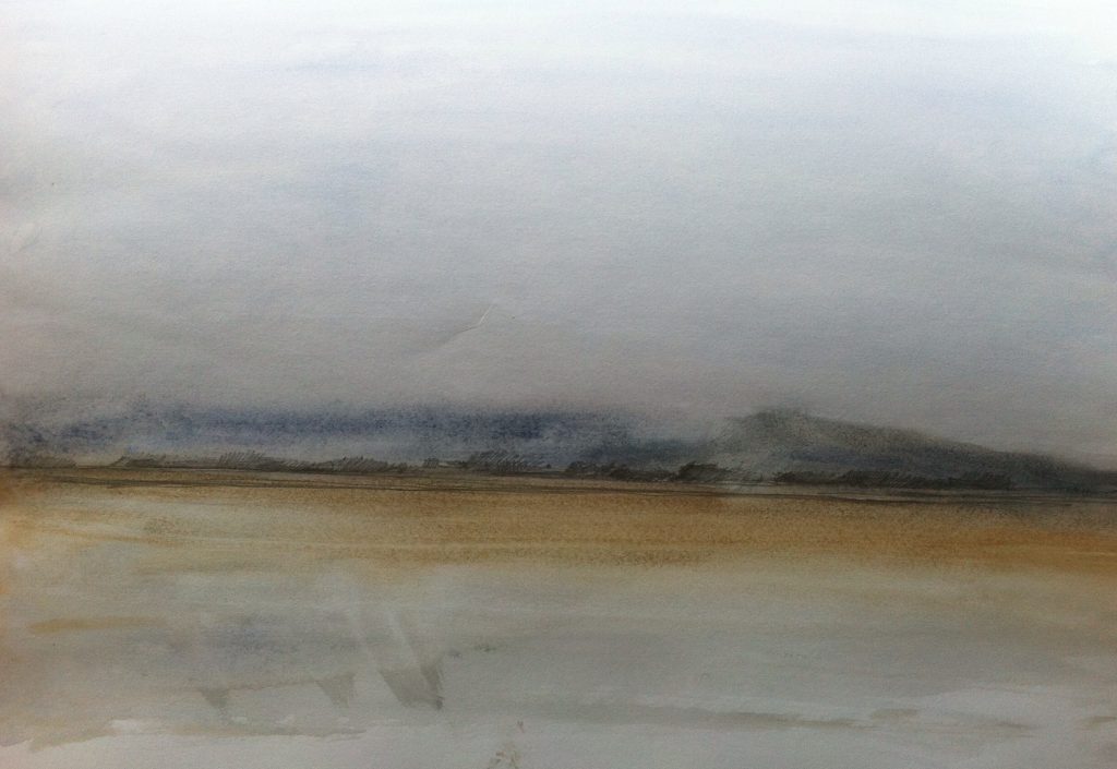 Sketch one: View towards Southport from Lytham
