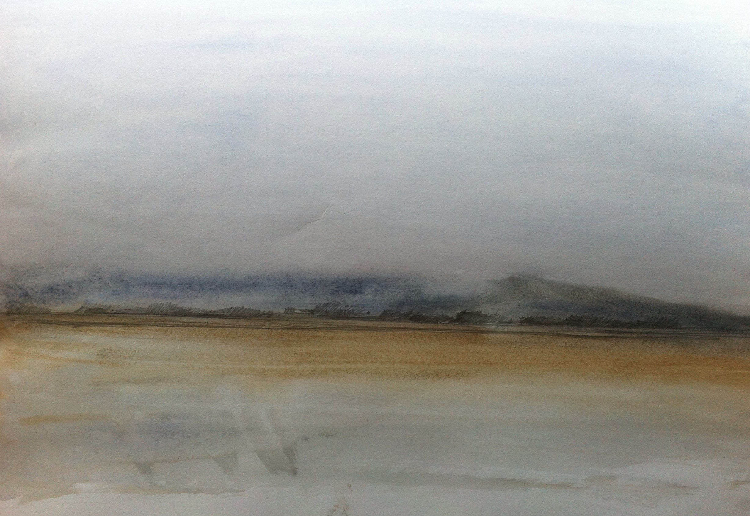 Sketch one: View towards Southport from Lytham