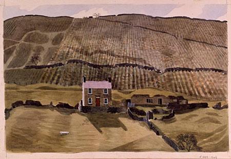 Kenneth Rowntree (1915-1997) Underbank Farm, Woodlands, Ashdale, Derbyshire.